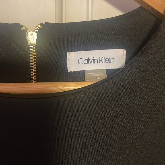 CALVIN KLEIN CLASSY BLACK DRESS SZ 10. New no tags - Picture 6 of 9